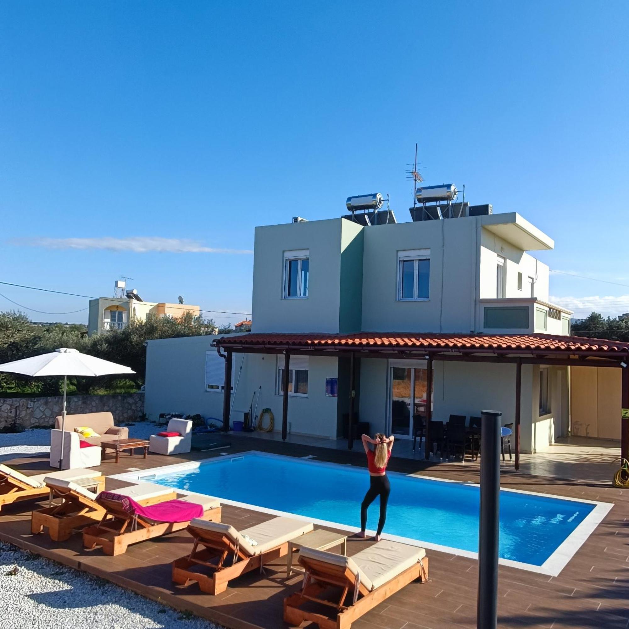 Drosoula Villa 3Bdr Private Swimming Pool Chorafakia Exterior foto