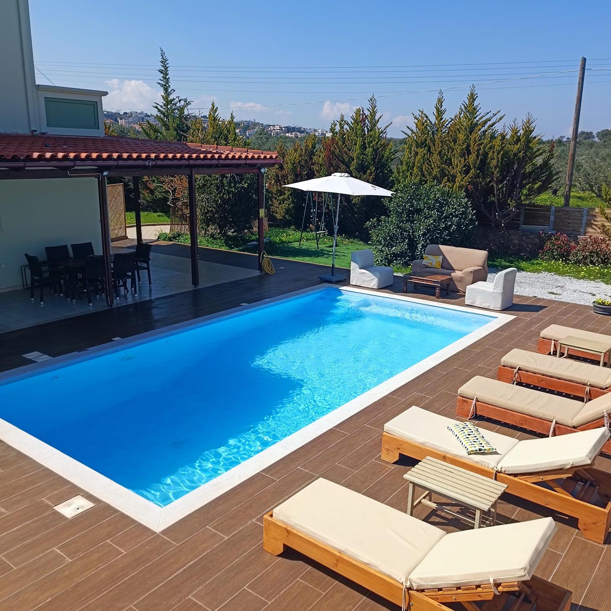 Drosoula Villa 3Bdr Private Swimming Pool Chorafakia Exterior foto